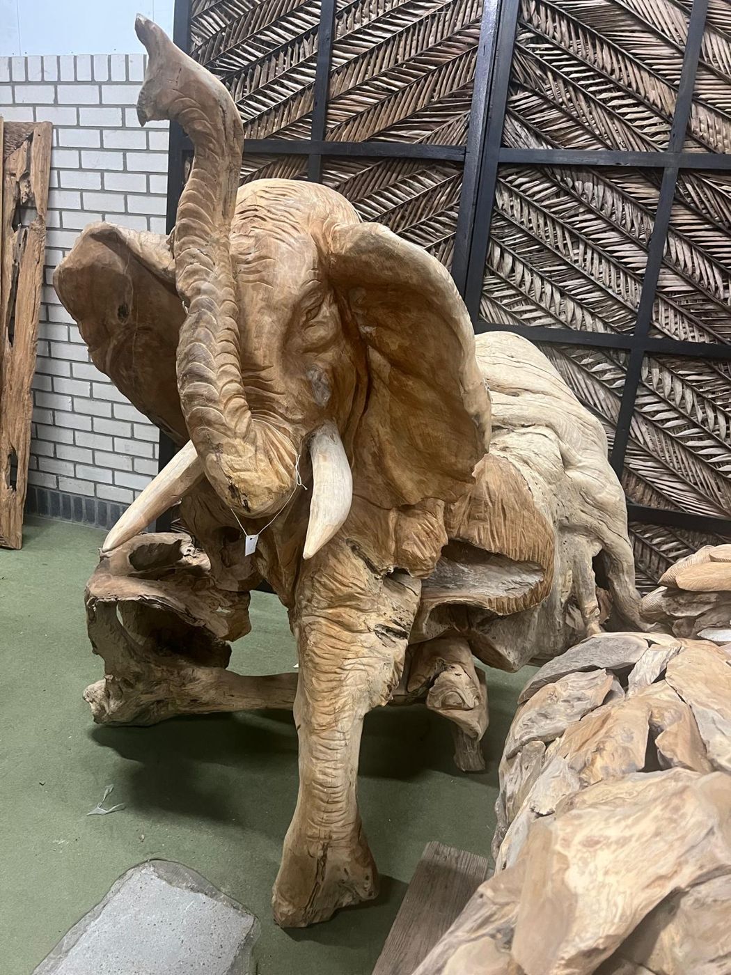Elefant – Teakholz-Skulptur