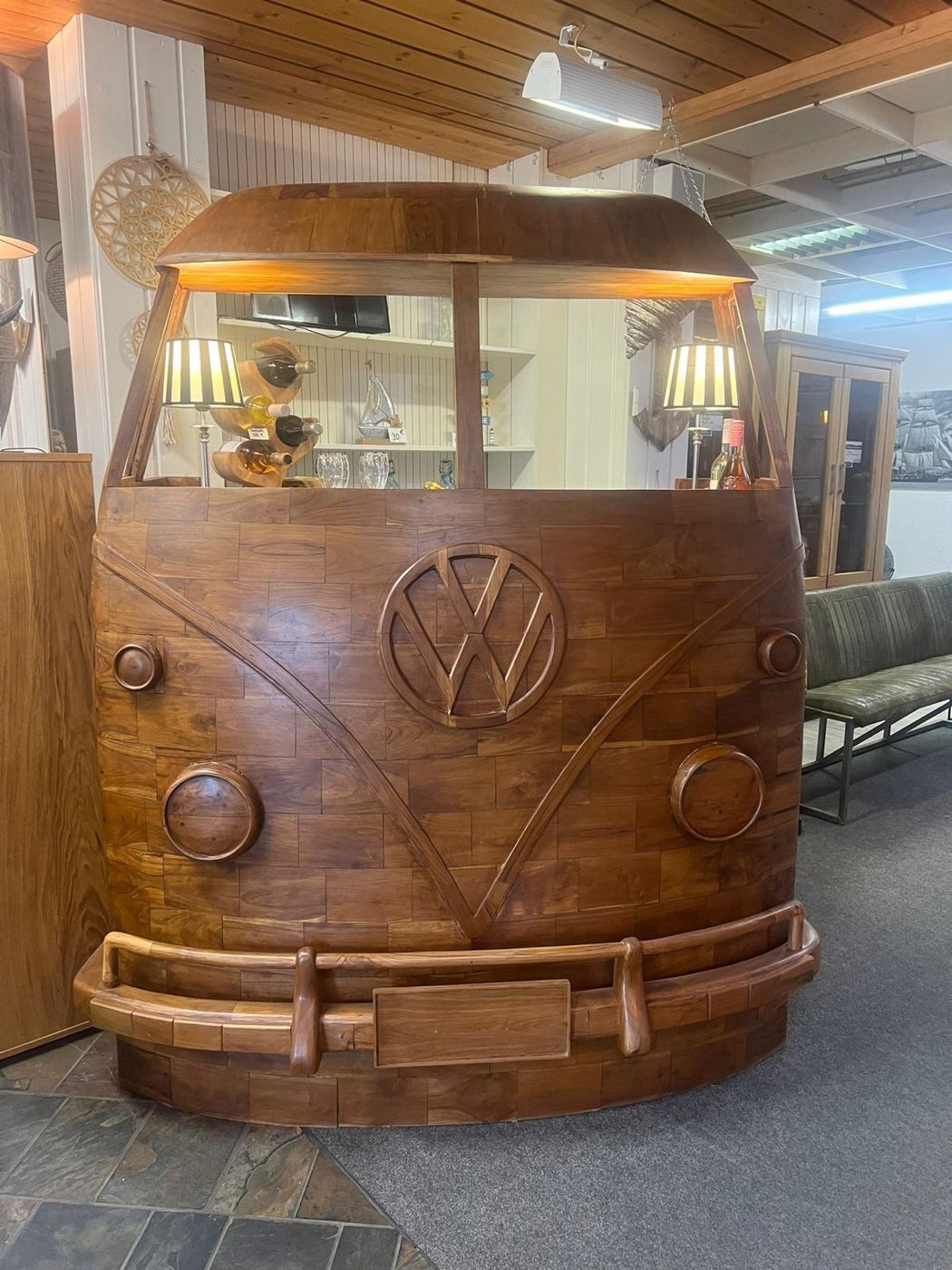 VW Bulli – Teakholz